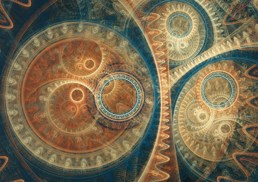 Ancient clockwork Digital Art by Martin Capek