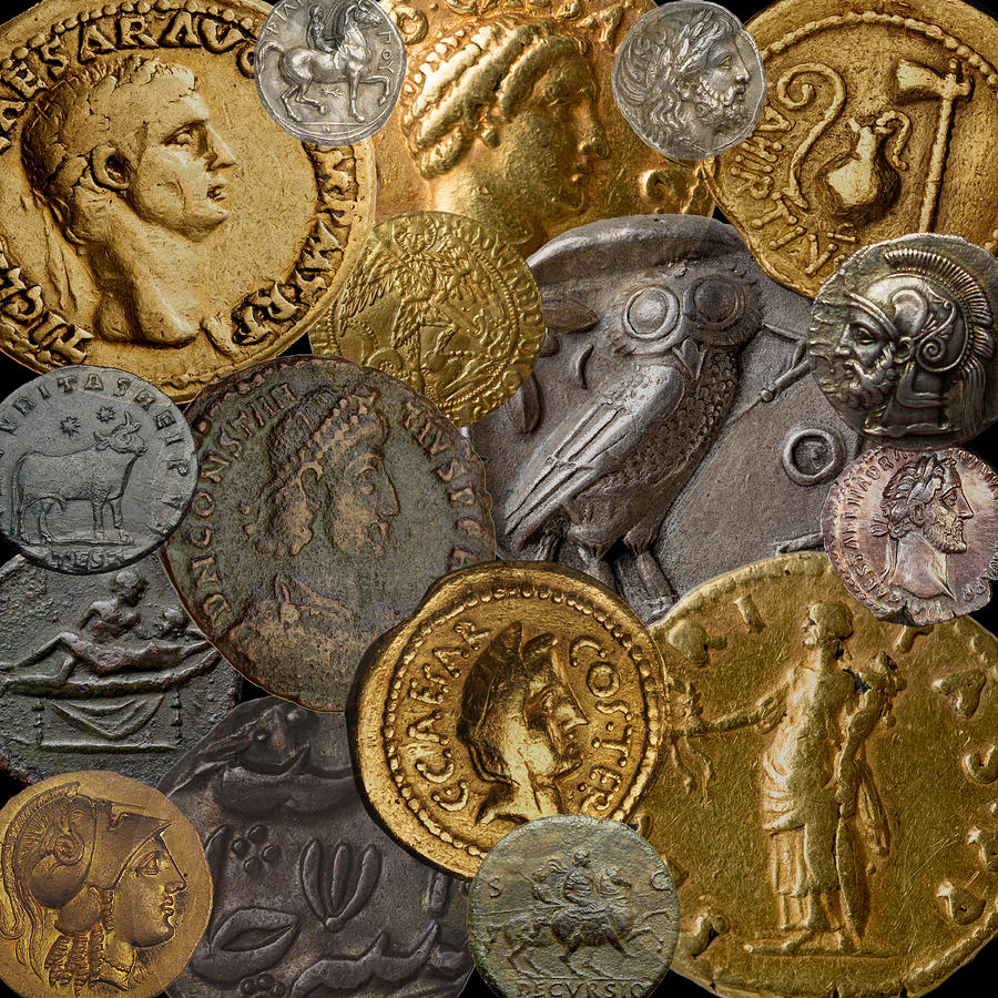 Ancient Coins 1 Photograph by Andrew Fare