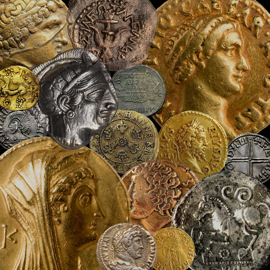 Ancient Coins 2 Photograph by Andrew Fare