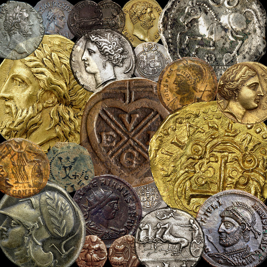 Ancient Coins 4 Photograph by Andrew Fare