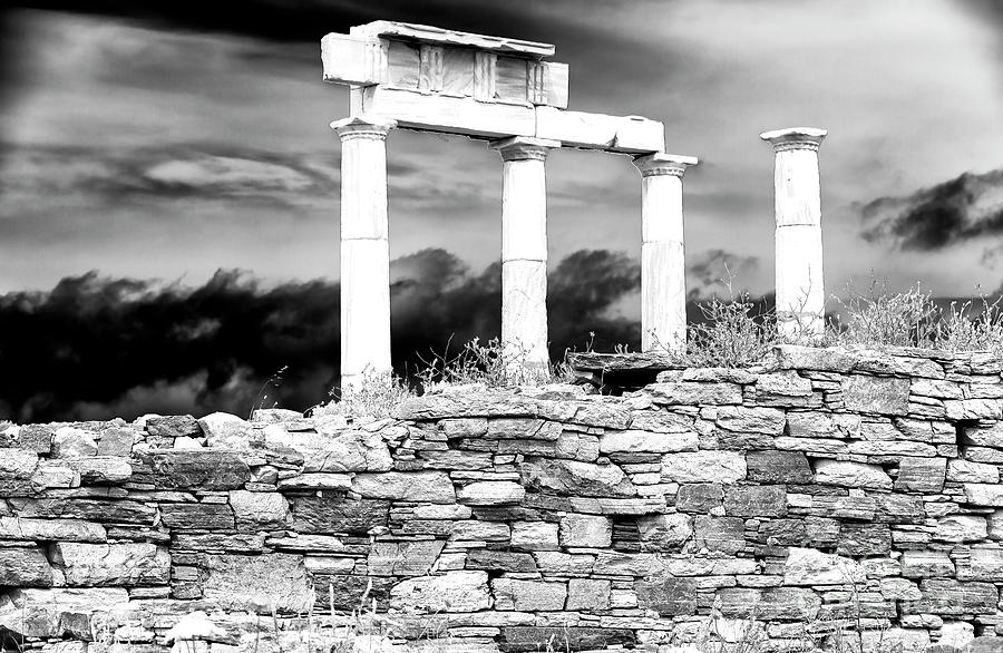 Ancient Columns on the Island of Delos Photograph by John Rizzuto
