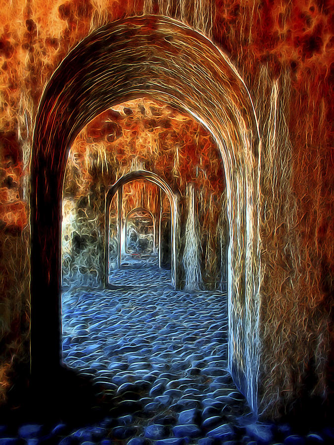 Ancient Doorway 2 Digital Art by William Horden