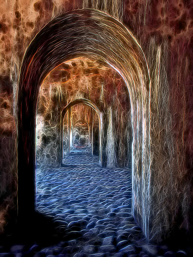 Ancient Doorway 3 Digital Art by William Horden