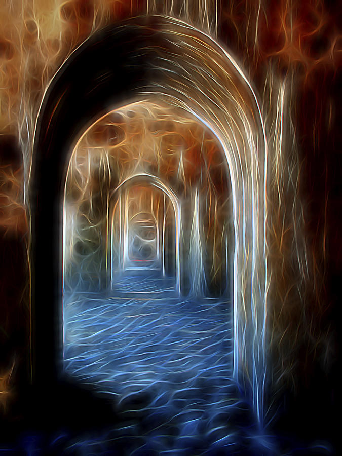 Ancient Doorway 5 Digital Art by William Horden