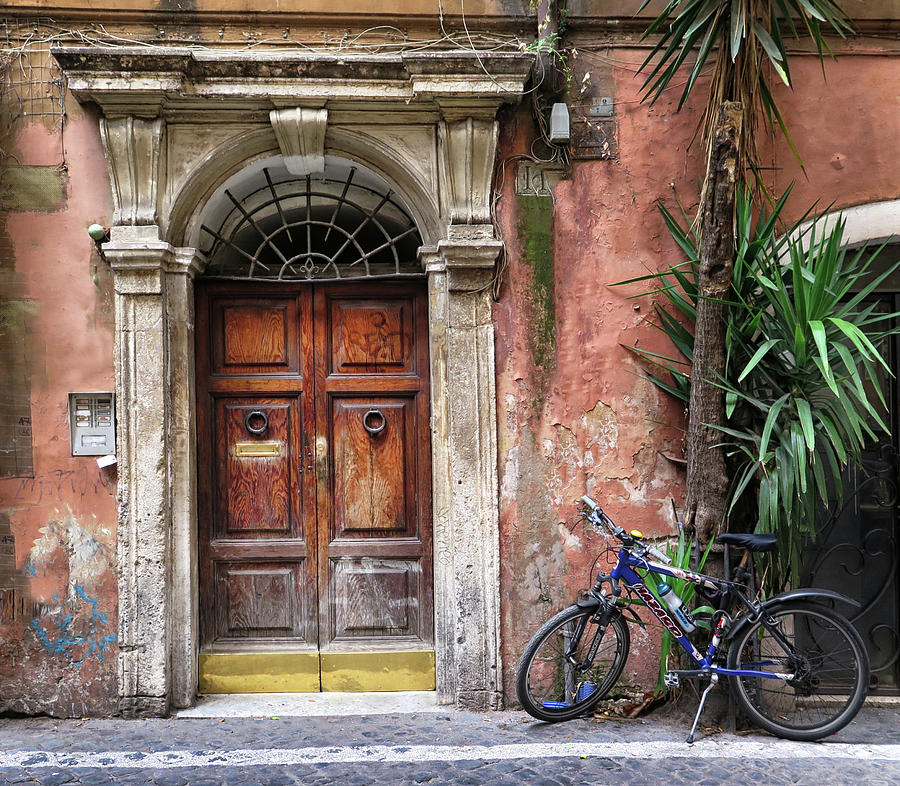 Ancient Doorway in Rome Photograph by Dave Mills