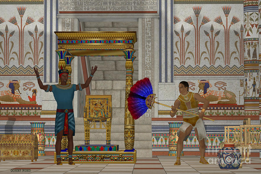 Ancient Egyptian Men Painting by Corey Ford