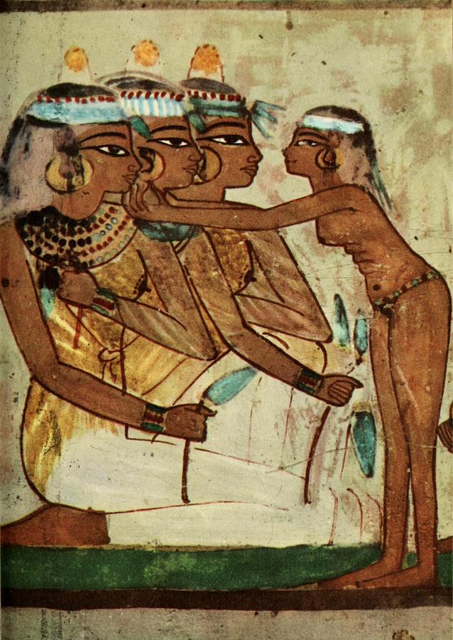 Ancient - Egyptian Wall Paintings 1956, Tomb of Nakht - Banqueting