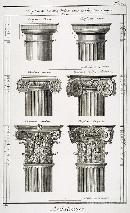 Ancient Greek Columns Photograph by Granger