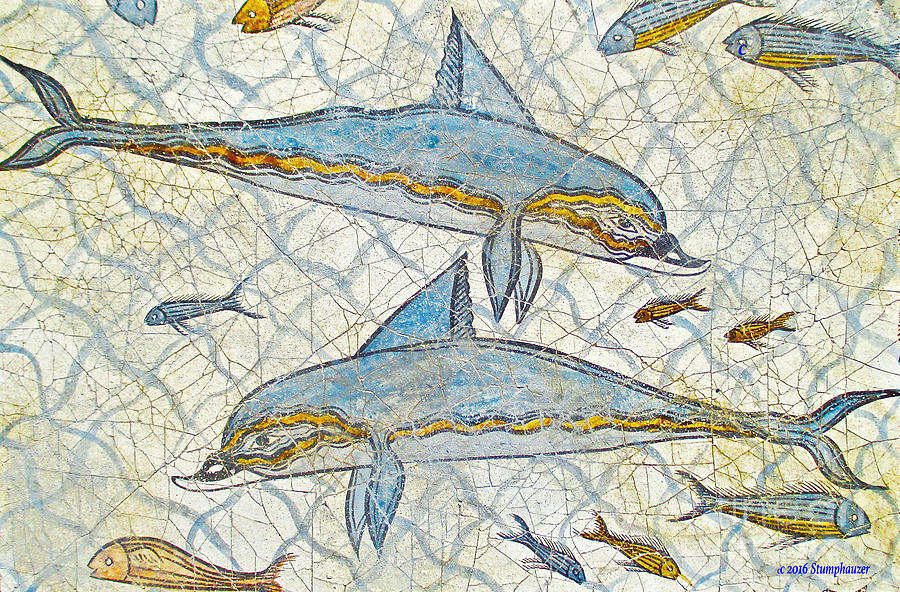 Ancient Greek Dolphins Photograph