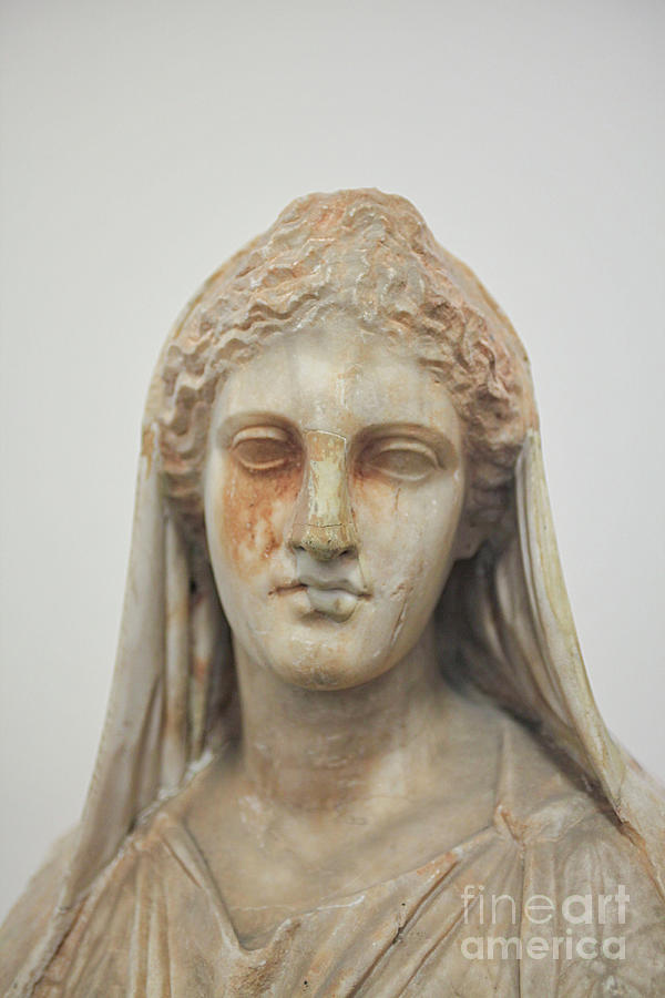 Ancient greek head of woman Photograph by Patricia Hofmeester