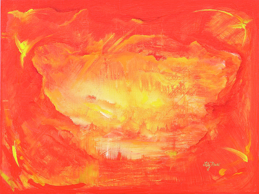 Earth Painting - Ancient Light by Lily Nava Earth Painting - Ancient Light by Lily Nava