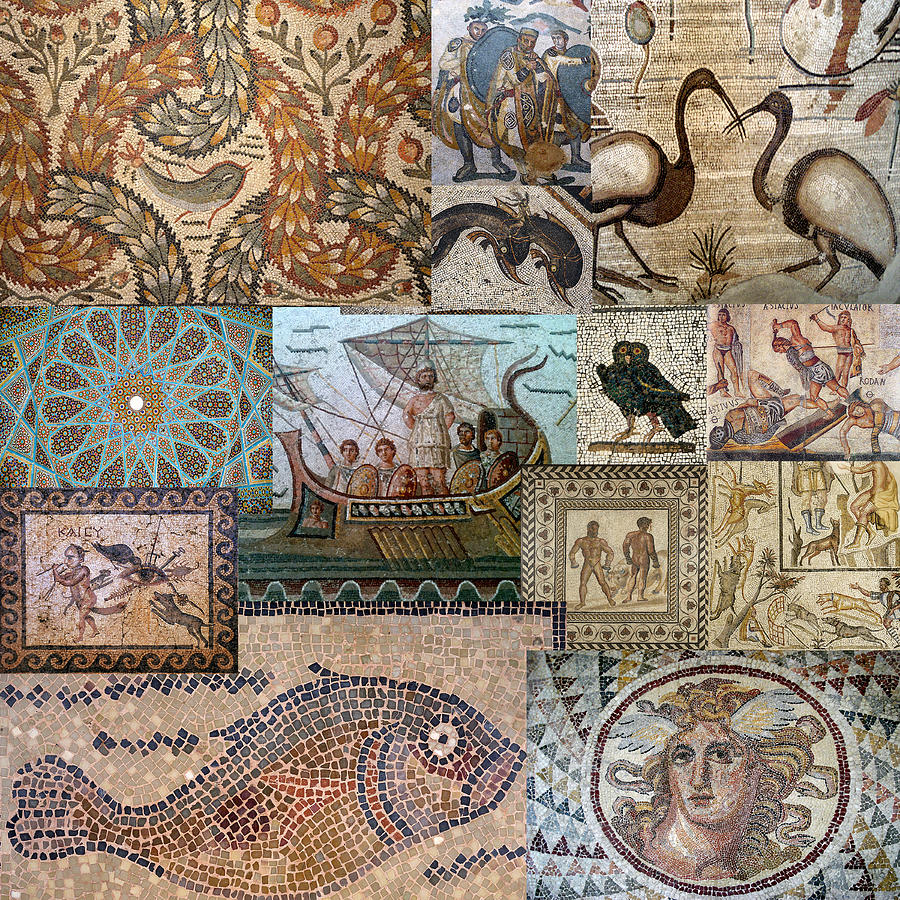 Ancient Mosaics 3 Photograph by Andrew Fare