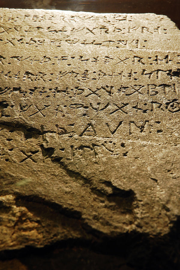 Ancient Rune Photograph by James Kirkikis