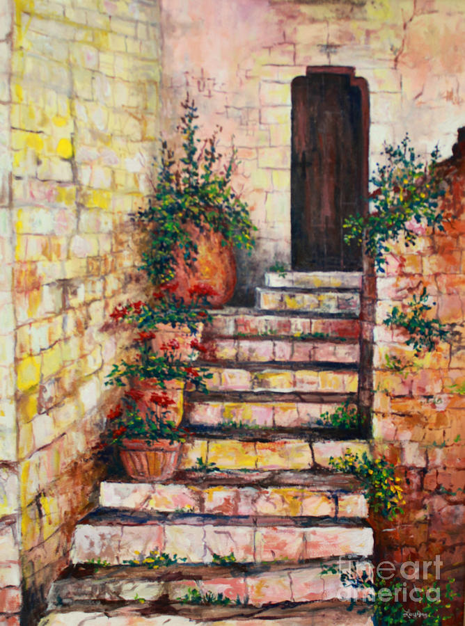 Ancient Stairway Painting