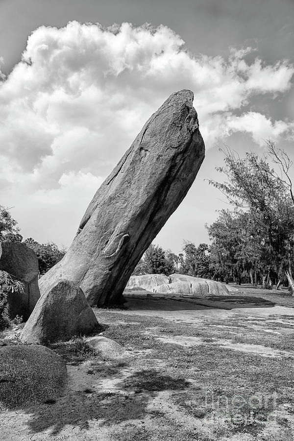 Ancient standing rock Photograph by Kiran Joshi