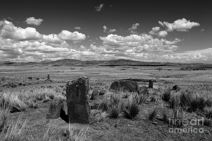 Ancient Stones in the Bolivian Altiplano Photograph by James Brunker