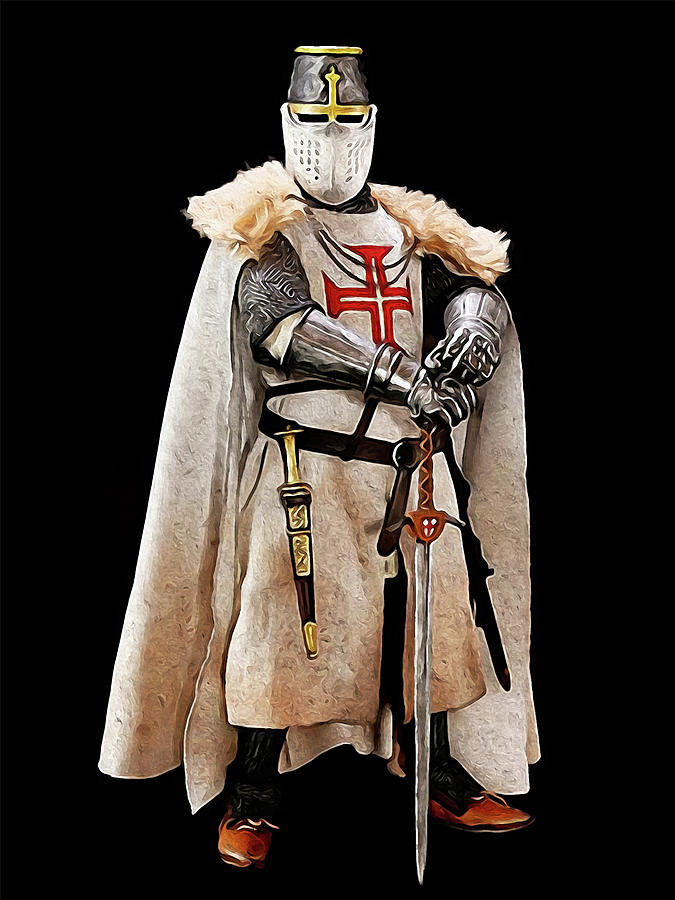 Ancient Templar Knight 02 Painting by AM FineArtPrints Pixels