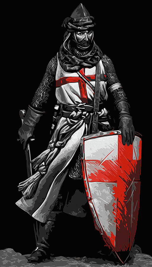 Ancient Templar Knight 07 Painting by AM FineArtPrints Pixels