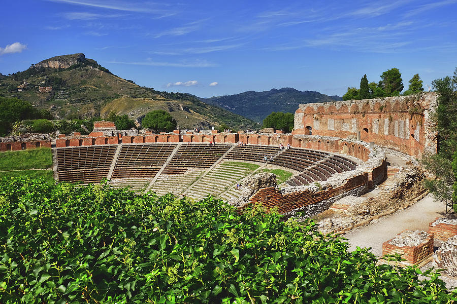 Ancient Theatre Of Taormina Photograph By Barbara Budzinski - Fine Art ...