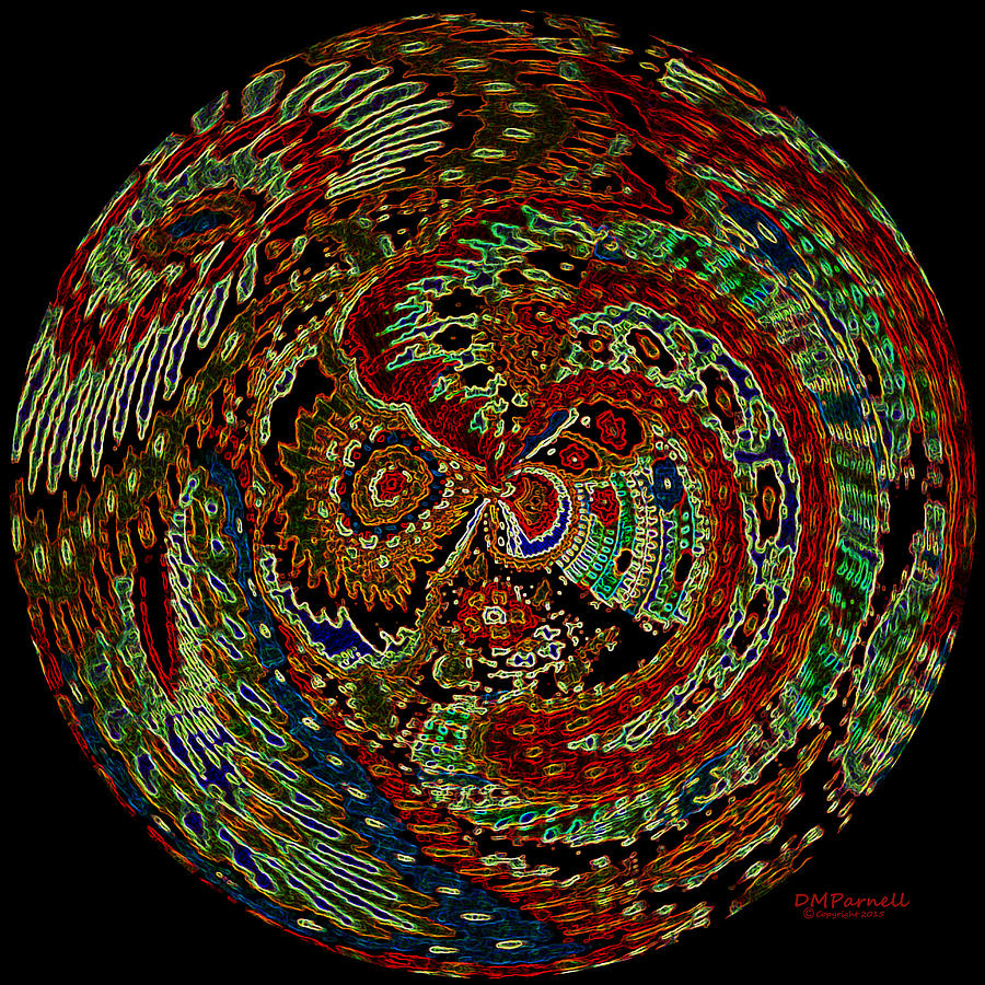 Abstract Digital Art - Ancient Threads by Diane Parnell