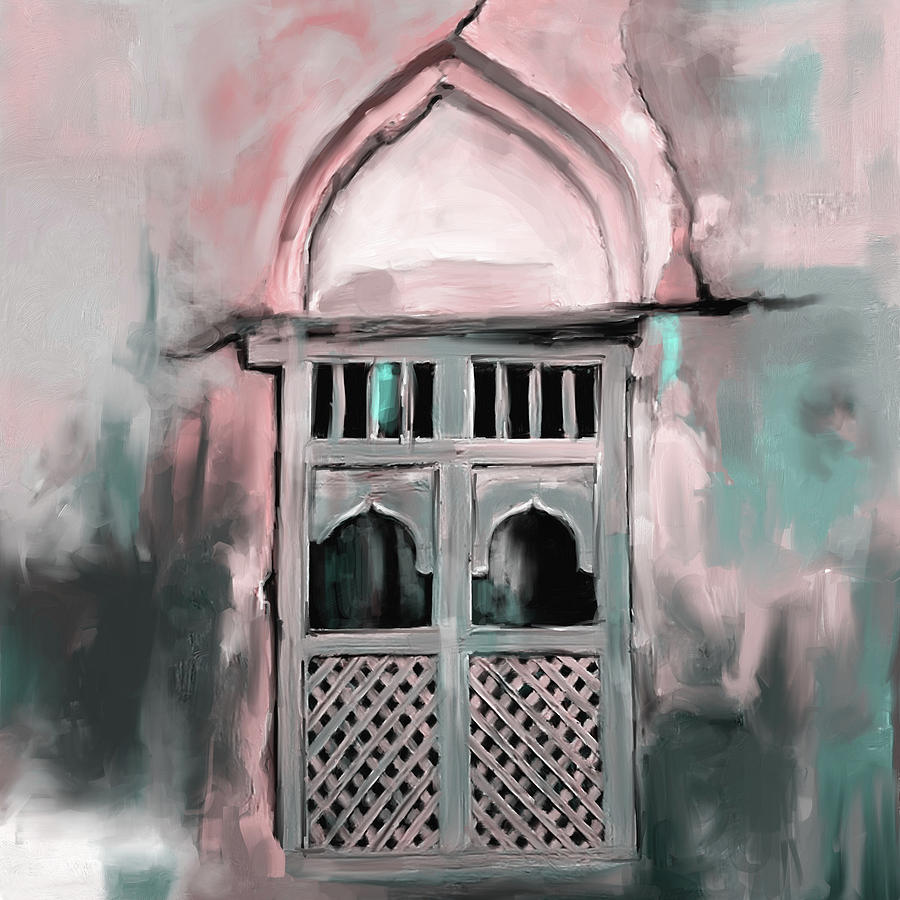 Ancient Window 677 2 Painting by Mawra Tahreem