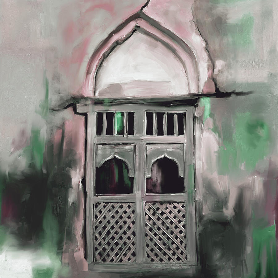Ancient Window 677 3 Painting by Mawra Tahreem