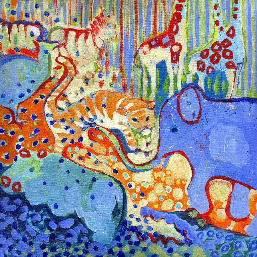 And Elephant Enters The Room Painting