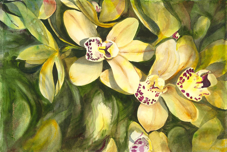 And more orchids Painting by Ileana Carreno