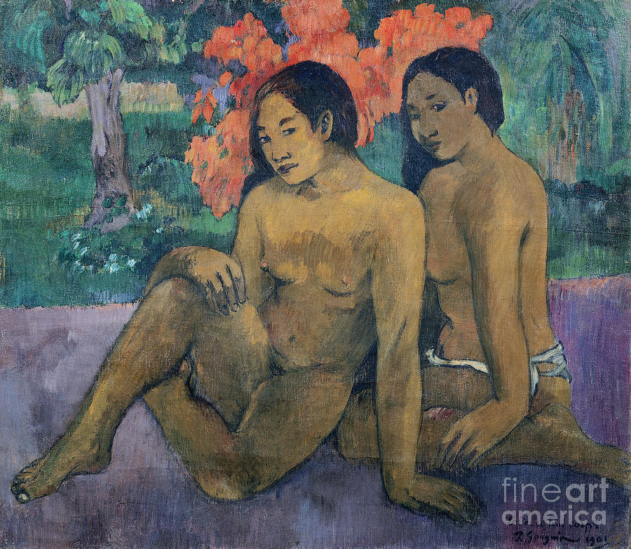 And the Gold of their Bodies Painting by Paul Gauguin