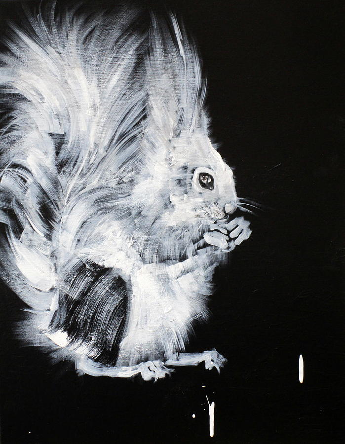 AND THE WORLD GOES ON #squirrel Painting by Fabrizio Cassetta