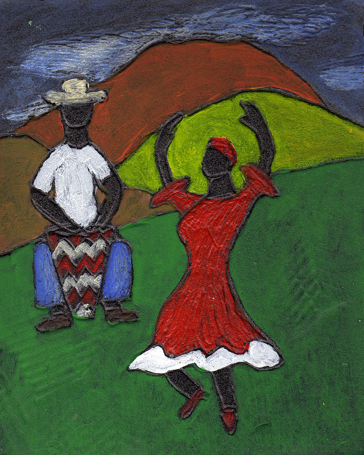 and Then She began to Dance Painting by Wayne Potrafka