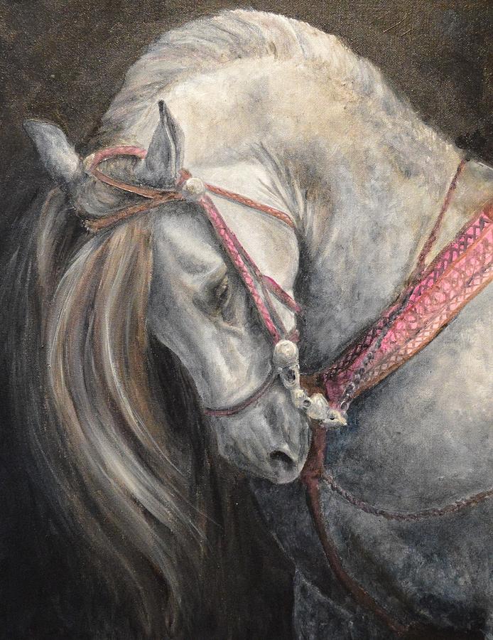 Andalusian horse Painting by Renee Erickson - Pixels