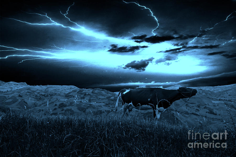 Andes Lightning Mooooves Me Photograph by Al Bourassa
