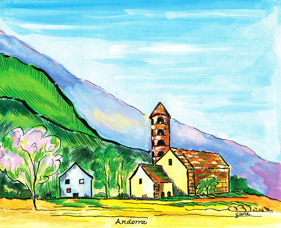 Andorra Painting by Gloria Dietz-Kiebron