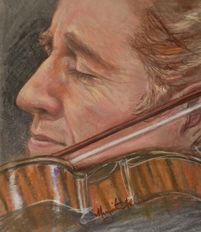 The Violinist  Painting by Marguerite Anderson