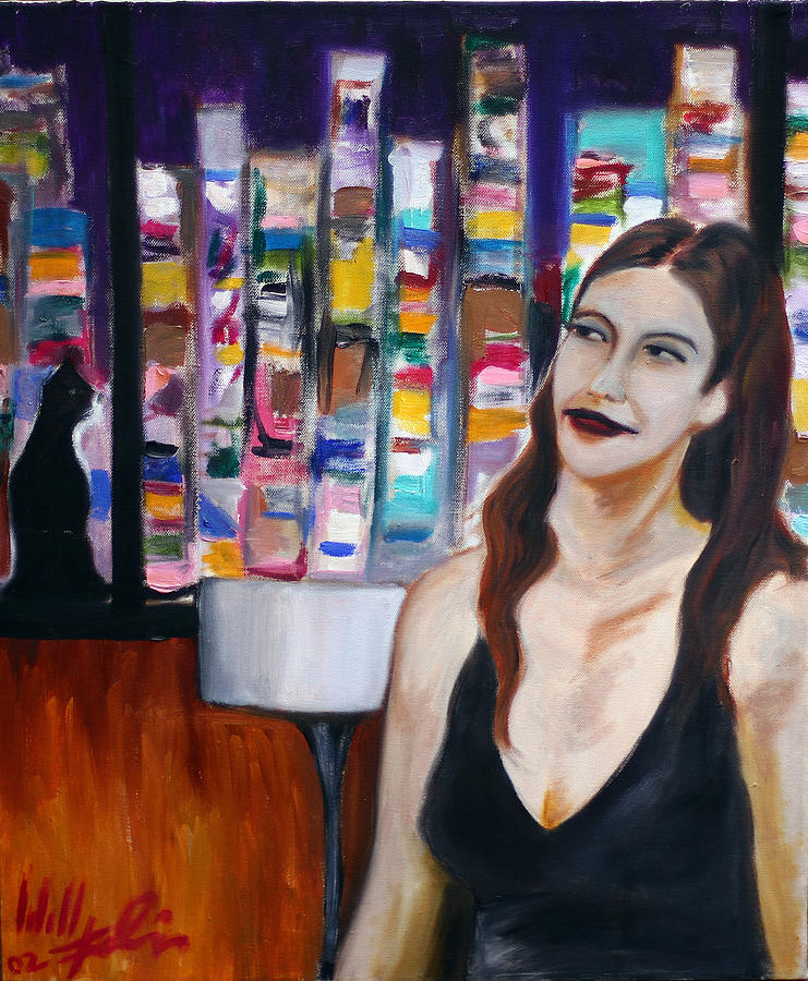 Andrea in the City Painting by Will Felix