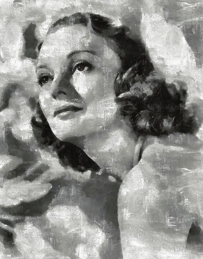 Andrea Leeds Hollywood Actress Painting