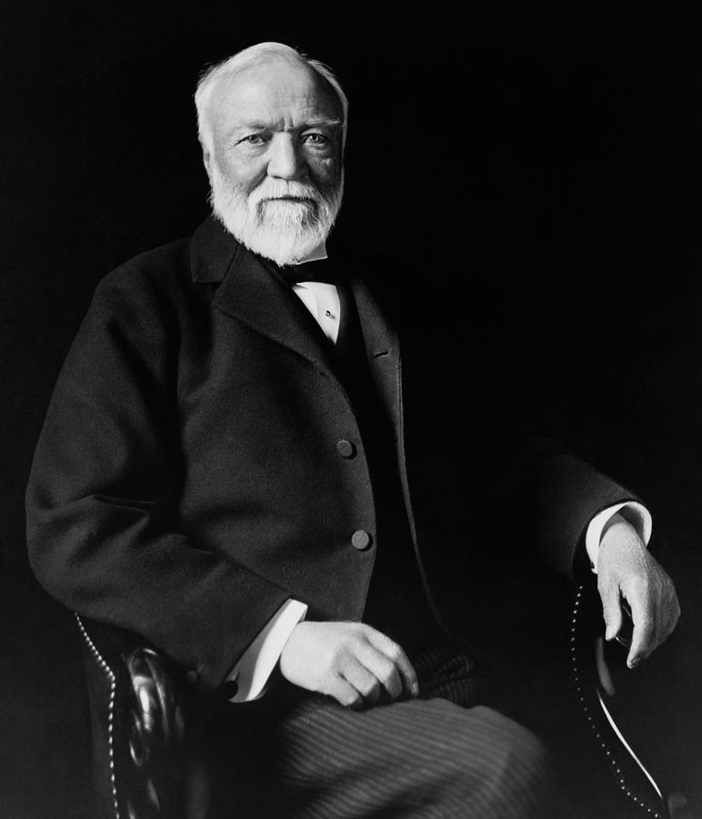 Andrew Carnegie - American Philanthropist Photograph by War Is Hell Store
