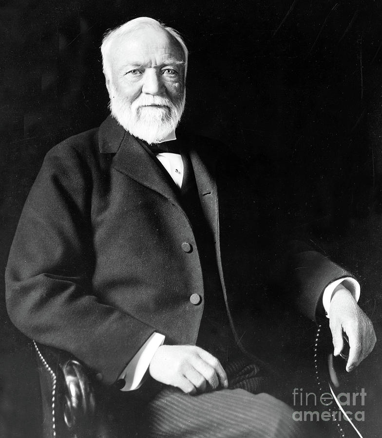 Andrew Carnegie Photograph by American School