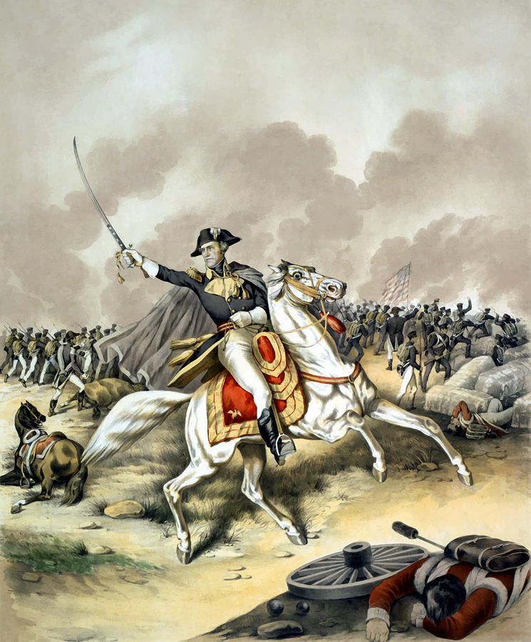 Andrew Jackson Painting - Andrew Jackson At The Battle Of New Orleans by War Is Hell Store