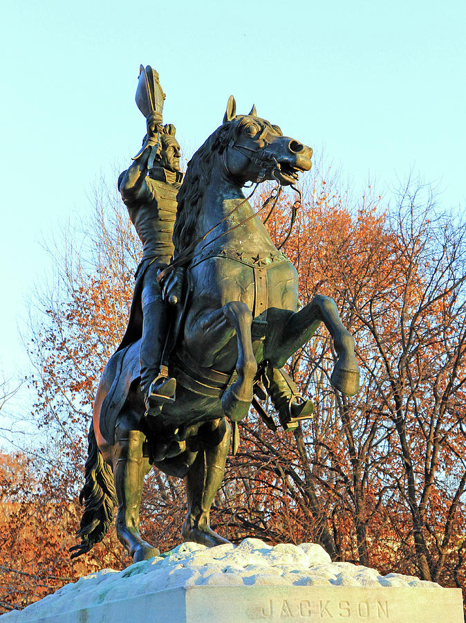 Andrew Jackson On Horseback Photograph by Cora Wandel