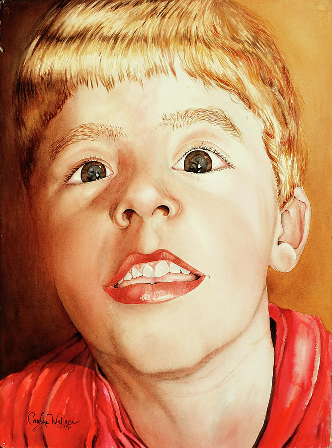 Andrews Loose Tooth Painting by Carolyn Coffey Wallace