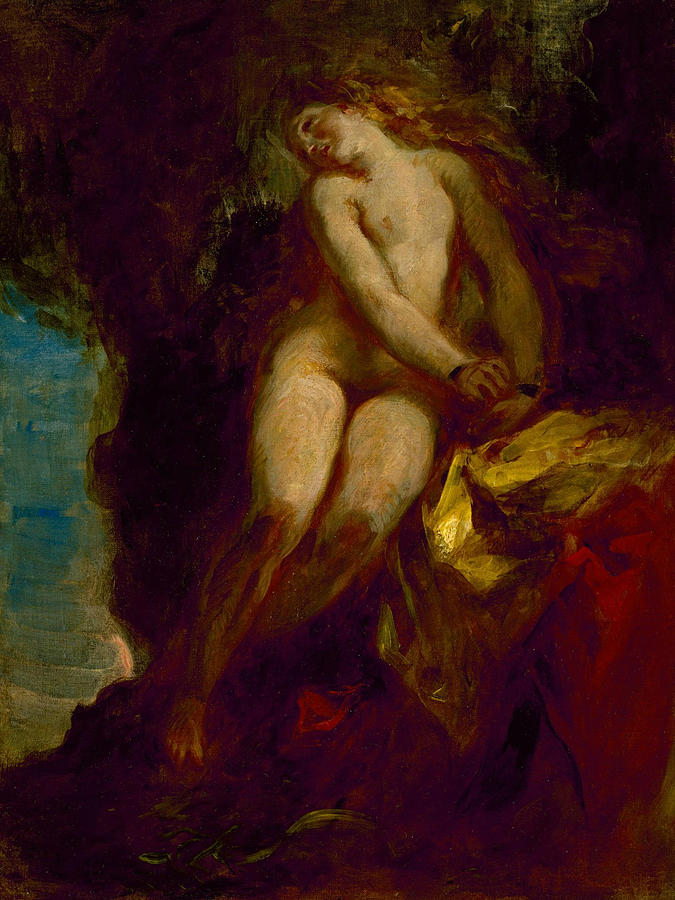 Andromeda Painting by Eugene Delacroix