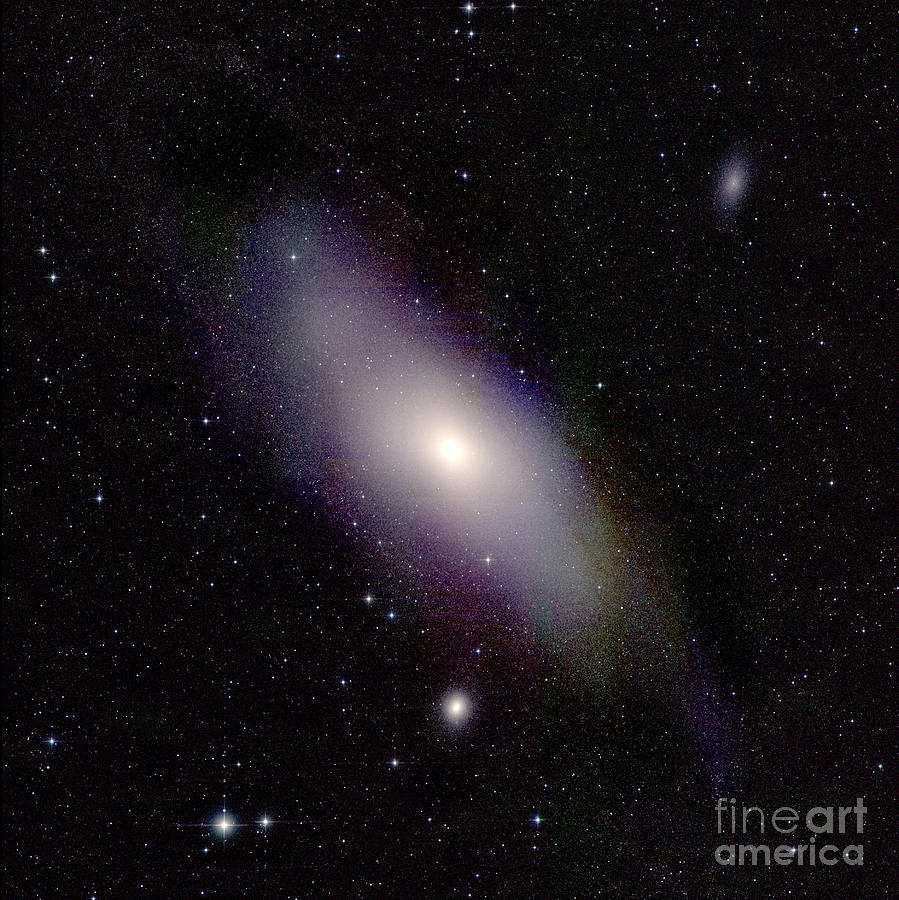 Andromeda Galaxy, M31 With Companion Photograph by Science Source