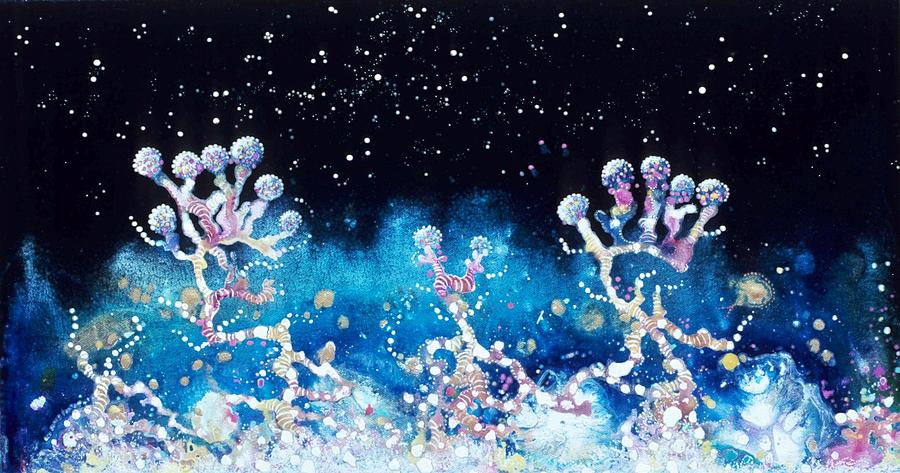 Andromeda Starflowers Painting by Lee Pantas