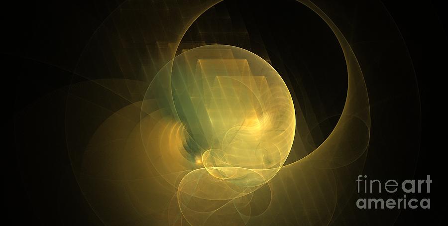 Abstract Digital Art - Andromeda Sun by Kim Sy Ok