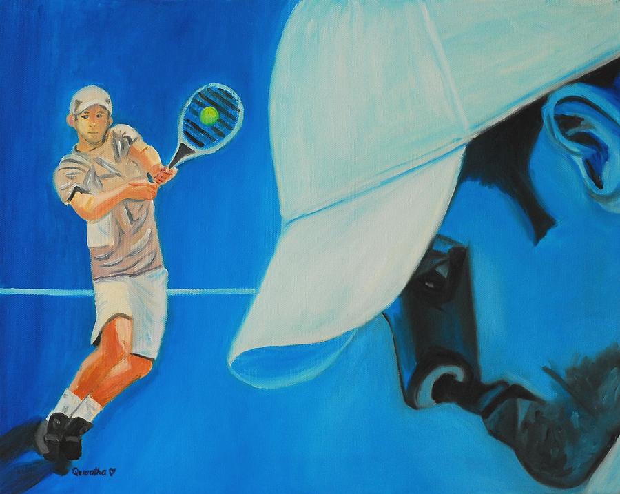 Andy Roddick Painting by Quwatha Valentine