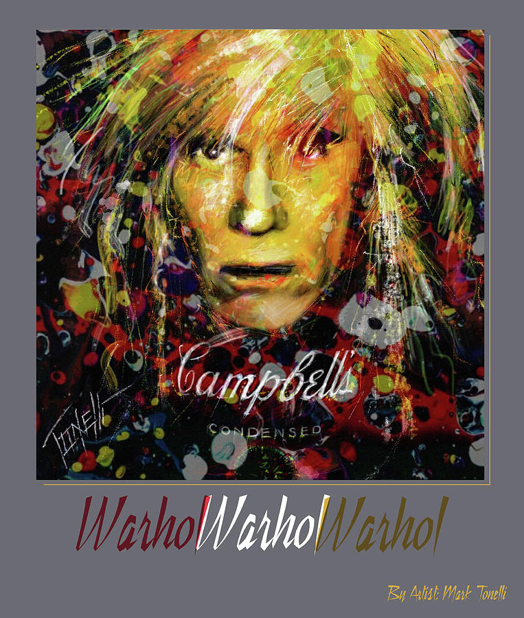 Andy Warhol, Poster Digital Art by Mark Tonelli