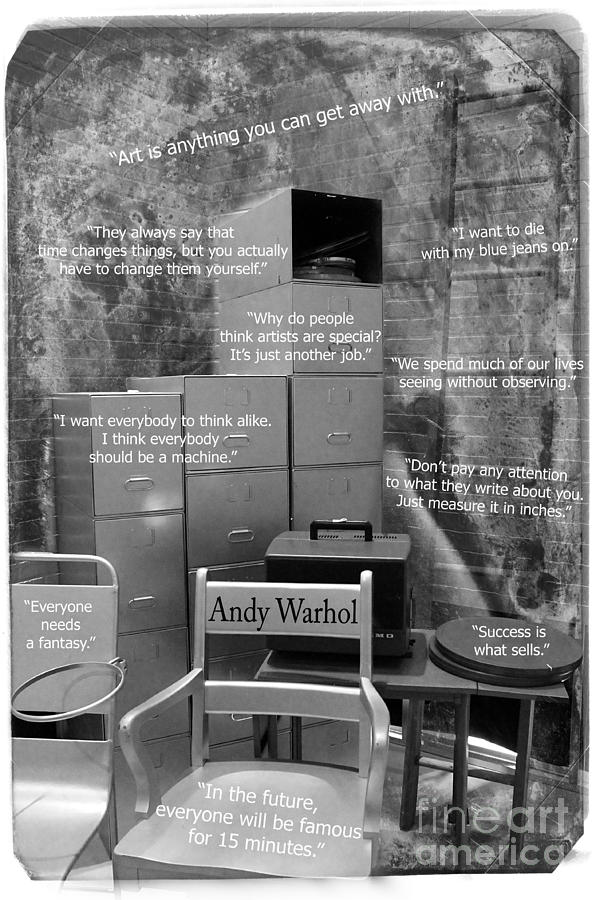 Andy Warhols Studio Quotes Photograph by Nina Silver