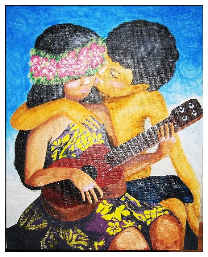 Hawaiian Painting - Anela by Gina Bocalbos